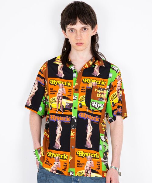 HYSTERIC GLAMOUR(ヒステリックグラマー)の「HG MAGAZINE柄 オープンカラーシャツ(シャツ/ブラウス・メンズ・その他2・X-LARGE/LARGE/MEDIUM/SMALL)」の3枚目の写真