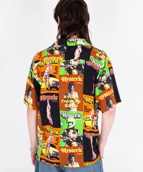 HYSTERIC GLAMOUR(ヒステリックグラマー)の「HG MAGAZINE柄 オープンカラーシャツ(シャツ/ブラウス・メンズ・その他2・X-LARGE/LARGE/MEDIUM/SMALL)」の2枚目の写真