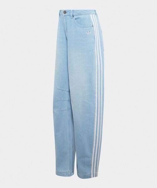 adidas（アディダス）の「adidas/アディダス ORI GFX BANANA PANTS バナナパンツ バレルパンツ テーパード ラインパンツ レディース 2026年 夏 夏服 秋服（デニムパンツ・レディース・ブルー・28inch/29inch/25inch/27inch）」の7枚目の写真