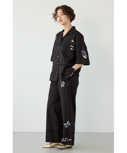 RODEO CROWNS WIDE BOWL（ロデオクラウンズワイドボウル）の「INDIA EMBROIDERYパンツ（その他パンツ・レディース・オフホワイト/ブラック・FREE）」の15枚目の写真