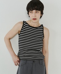 VION（ヴィオン）の「ボーダーニットタンク / Border Knit Tank（タンクトップ・レディース）」
