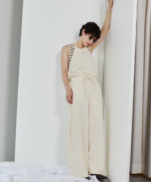 VION（ヴィオン）の「ボーダーニットタンク / Border Knit Tank（タンクトップ・レディース・ブラック/ベージュ・FREE）」の22枚目の写真