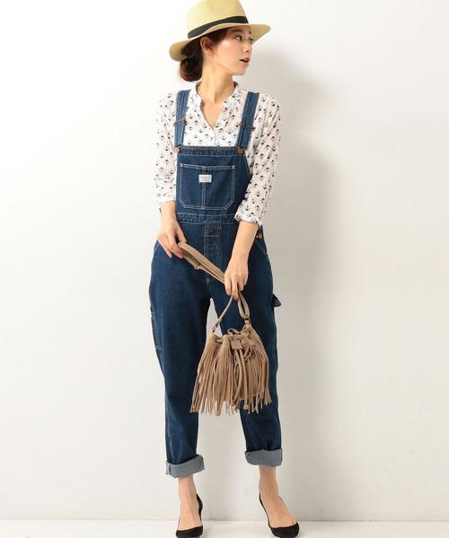 coen(コーエン)の「《LEE5月号掲載》SMITHオーバーオール(サロペット/オーバーオール・レディース・ネイビー・LARGE/MEDIUM)」の2枚目の写真