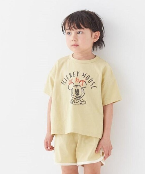Disney(ディズニー)の「接触冷感 身生地綿100%の半袖パジャマ(選べるキャラクター)(ルームウェア/パジャマ・キッズ・ピンク系その他/イエロー系その他/ブルー/グリーン・110/100/130/120)」の3枚目の写真