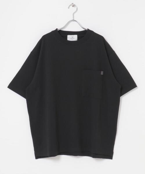 URBAN RESEARCH Sonny Label（アーバンリサーチサニーレーベル）の「カットシアサッカーショートスリーブTシャツ（Tシャツ/カットソー・メンズ・ブラック/ネイビー・MEDIUM/LARGE）」の13枚目の写真