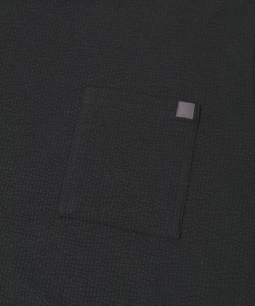 URBAN RESEARCH Sonny Label（アーバンリサーチサニーレーベル）の「カットシアサッカーショートスリーブTシャツ（Tシャツ/カットソー・メンズ・ブラック/ネイビー・MEDIUM/LARGE）」の14枚目の写真