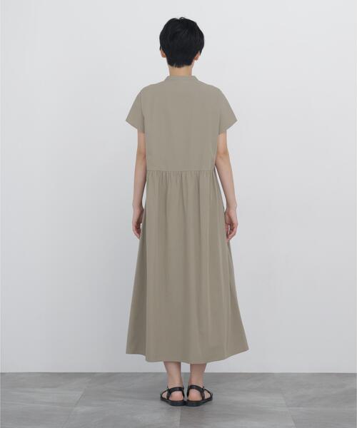 human woman(ヒューマンウーマン)の「◆【オーガニックコットン混 / ウォッシャブル】はしごレースワンピース(ワンピース・レディース・カーキ/グレー系その他・MEDIUM)」の12枚目の写真