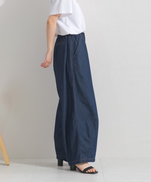 OMNES(オムネス)の「ウォッシュ加工 デニムサーカスバルーンパンツ(デニムパンツ・レディース・インディゴブルー/キナリ/ブルー・LARGE/MEDIUM/X-LARGE)」の18枚目の写真