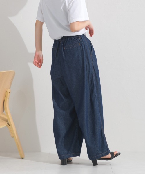 OMNES(オムネス)の「ウォッシュ加工 デニムサーカスバルーンパンツ(デニムパンツ・レディース・インディゴブルー/キナリ/ブルー・LARGE/MEDIUM/X-LARGE)」の17枚目の写真