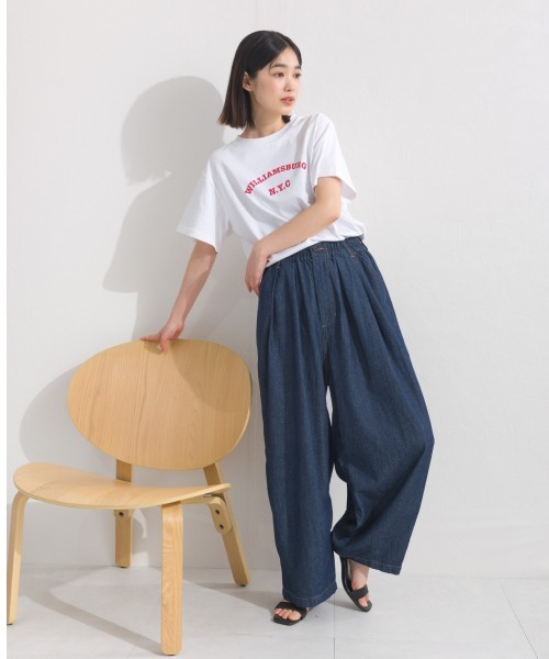 OMNES(オムネス)の「ウォッシュ加工 デニムサーカスバルーンパンツ(デニムパンツ・レディース・インディゴブルー/キナリ/ブルー・LARGE/MEDIUM/X-LARGE)」の16枚目の写真