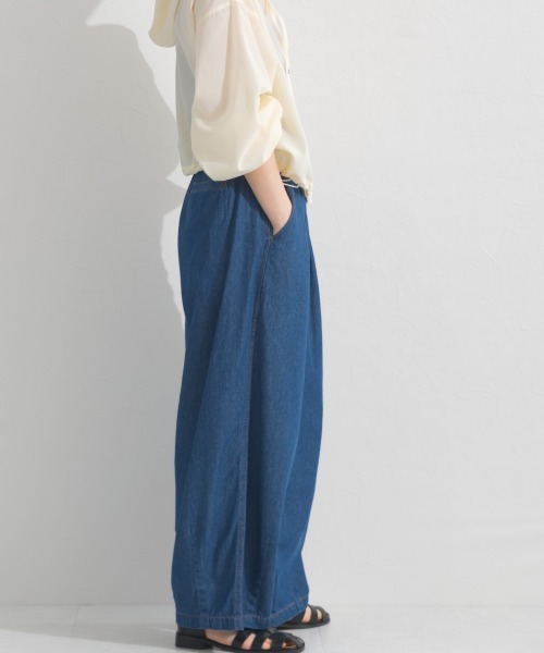 OMNES(オムネス)の「ウォッシュ加工 デニムサーカスバルーンパンツ(デニムパンツ・レディース・インディゴブルー/キナリ/ブルー・LARGE/MEDIUM/X-LARGE)」の13枚目の写真