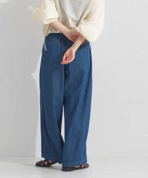 OMNES(オムネス)の「ウォッシュ加工 デニムサーカスバルーンパンツ(デニムパンツ・レディース・インディゴブルー/キナリ/ブルー・LARGE/MEDIUM/X-LARGE)」の12枚目の写真