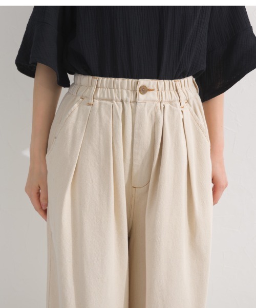 OMNES(オムネス)の「ウォッシュ加工 デニムサーカスバルーンパンツ(デニムパンツ・レディース・インディゴブルー/キナリ/ブルー・LARGE/MEDIUM/X-LARGE)」の9枚目の写真