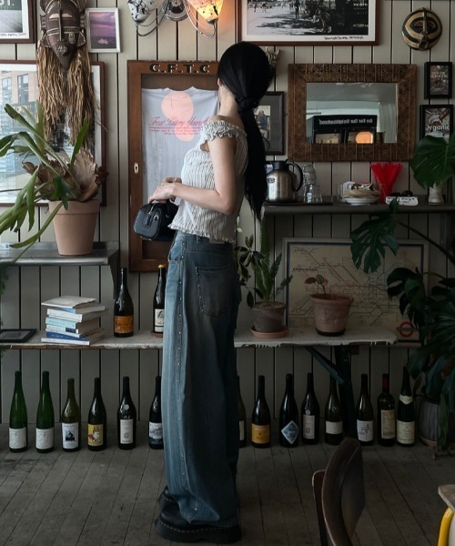 FAVORITO（ファヴォリート）の「ノースリーブブラウス（シャツ/ブラウス・レディース・ブルー/ホワイト・F）」の16枚目の写真