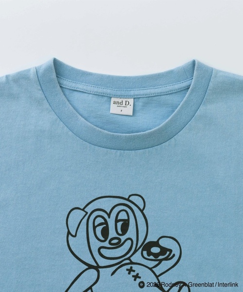 and D. petit main(アンドディープティマイン)の「【親子リンク】【パラッパラッパー】【DAD】カラーワイド配色ロゴ半袖Tシャツ(Tシャツ/カットソー・レディース・ターコイズブルー/グリーン/オレンジ・F)」の14枚目の写真