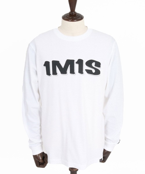 1minute 1second(ワンミニットワンセカンド)の「mlt5754-1M1S bold print long sleeve cut sew ロングスリーブTシャツ(1M26A290)(Tシャツ/カットソー・メンズ・ネイビー/ブラック×ホワイト/ブラック×ブルー/ホワイト・M/L/XL/S)」の10枚目の写真