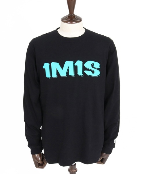 1minute 1second(ワンミニットワンセカンド)の「mlt5754-1M1S bold print long sleeve cut sew ロングスリーブTシャツ(1M26A290)(Tシャツ/カットソー・メンズ・ネイビー/ブラック×ホワイト/ブラック×ブルー/ホワイト・M/L/XL/S)」の11枚目の写真