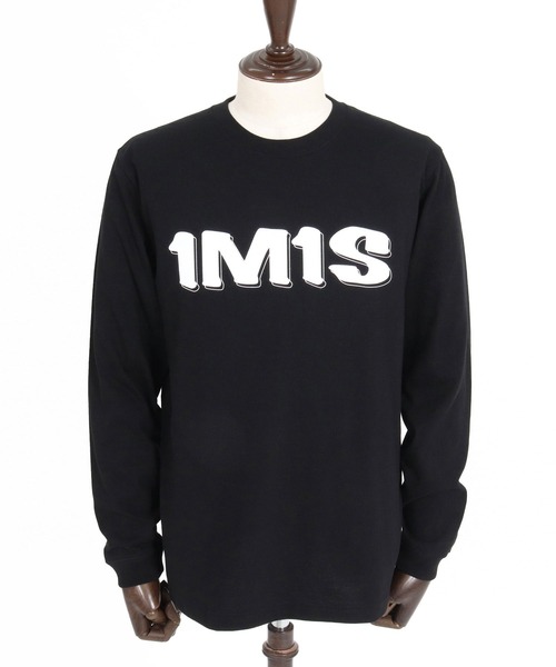 1minute 1second(ワンミニットワンセカンド)の「mlt5754-1M1S bold print long sleeve cut sew ロングスリーブTシャツ(1M26A290)(Tシャツ/カットソー・メンズ・ネイビー/ブラック×ホワイト/ブラック×ブルー/ホワイト・M/L/XL/S)」の12枚目の写真