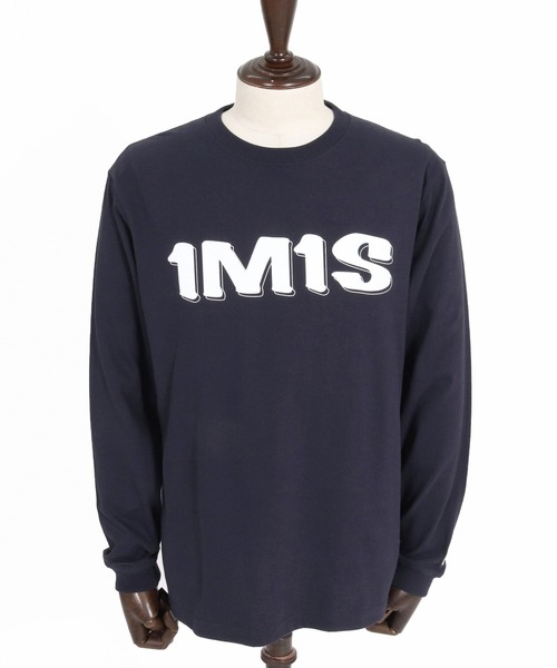 1minute 1second(ワンミニットワンセカンド)の「mlt5754-1M1S bold print long sleeve cut sew ロングスリーブTシャツ(1M26A290)(Tシャツ/カットソー・メンズ・ネイビー/ブラック×ホワイト/ブラック×ブルー/ホワイト・M/L/XL/S)」の13枚目の写真