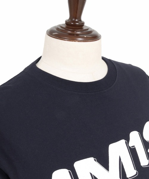 1minute 1second(ワンミニットワンセカンド)の「mlt5754-1M1S bold print long sleeve cut sew ロングスリーブTシャツ(1M26A290)(Tシャツ/カットソー・メンズ・ネイビー/ブラック×ホワイト/ブラック×ブルー/ホワイト・M/L/XL/S)」の15枚目の写真