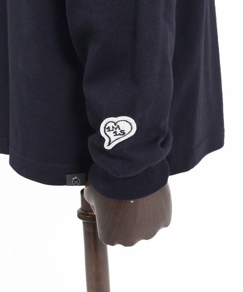 1minute 1second(ワンミニットワンセカンド)の「mlt5754-1M1S bold print long sleeve cut sew ロングスリーブTシャツ(1M26A290)(Tシャツ/カットソー・メンズ・ネイビー/ブラック×ホワイト/ブラック×ブルー/ホワイト・M/L/XL/S)」の6枚目の写真