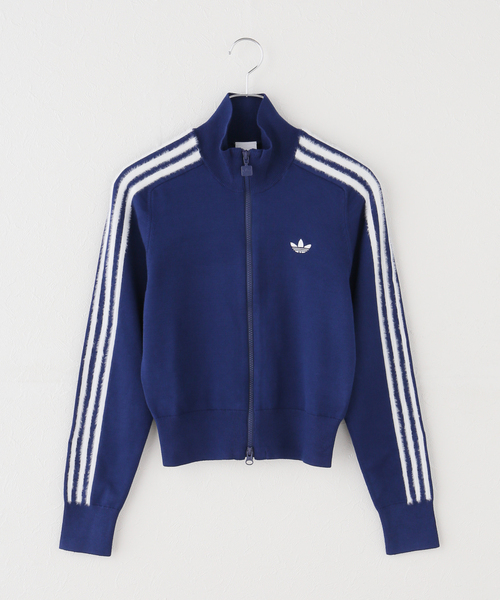 adidas Originals（アディダスオリジナルス）の「adidas originals / アディダス オリジナルス KNITTED FIREBIRD TRACK TOP（ブルゾン・レディース・ブルー/ブラック/アイボリー・MEDIUM）」の4枚目の写真