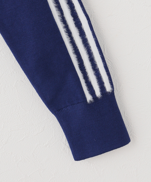 adidas Originals（アディダスオリジナルス）の「adidas originals / アディダス オリジナルス KNITTED FIREBIRD TRACK TOP（ブルゾン・レディース・ブルー/ブラック/アイボリー・MEDIUM）」の6枚目の写真