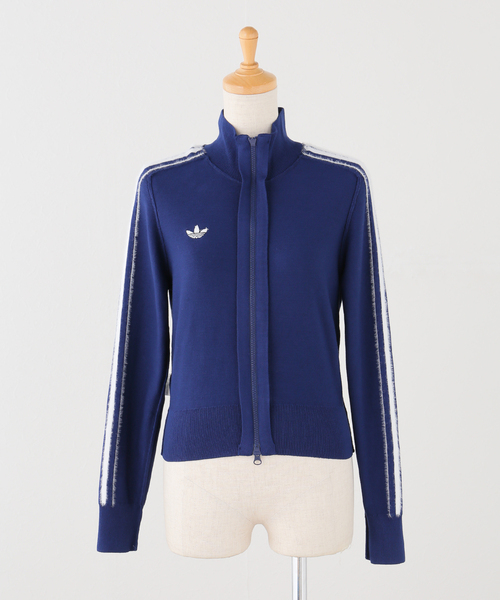 adidas Originals（アディダスオリジナルス）の「adidas originals / アディダス オリジナルス KNITTED FIREBIRD TRACK TOP（ブルゾン・レディース・ブルー/ブラック/アイボリー・MEDIUM）」の8枚目の写真