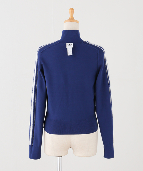 adidas Originals（アディダスオリジナルス）の「adidas originals / アディダス オリジナルス KNITTED FIREBIRD TRACK TOP（ブルゾン・レディース・ブルー/ブラック/アイボリー・MEDIUM）」の9枚目の写真