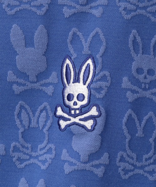 Psycho Bunny（サイコバニー）の「[GOLF]ジャガードロゴモノグラム 半袖パーカ（パーカー・メンズ・ライトブルー/ブラック/ホワイト・MEDIUM/LARGE/X-LARGE）」の21枚目の写真