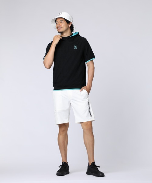 Psycho Bunny（サイコバニー）の「[GOLF]ジャガードロゴモノグラム 半袖パーカ（パーカー・メンズ・ライトブルー/ブラック/ホワイト・MEDIUM/LARGE/X-LARGE）」の11枚目の写真