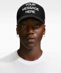 NIKE | ナイキ ライズ "Your Message Here" ストラクチャード Aフレーム キャップ / Nike Rise "Your Message Here" Structured A-Frame Cap IR0793-010 Black(キャップ)
