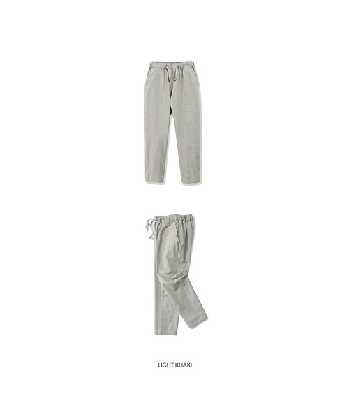 ACOVER(オコボ)の「リネンライク9部バンディングパンツ4カラー(その他パンツ・メンズ・オリーブ/ベージュ/ブラック/アイボリー/カーキ・2XL/LARGE/MEDIUM/SMALL/X-LARGE)」の1枚目の写真