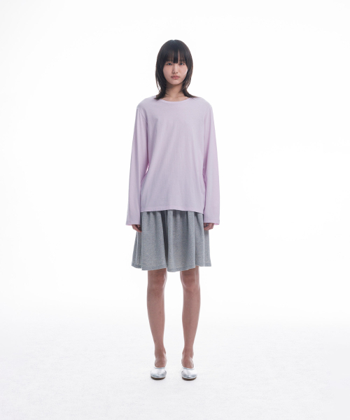 haag(ヘイグ)の「a soft jersey skirt (melange grey)(スカート・レディース・その他・FREE)」の3枚目の写真