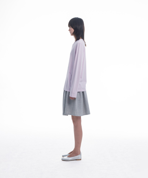 haag(ヘイグ)の「a soft jersey skirt (melange grey)(スカート・レディース・その他・FREE)」の4枚目の写真