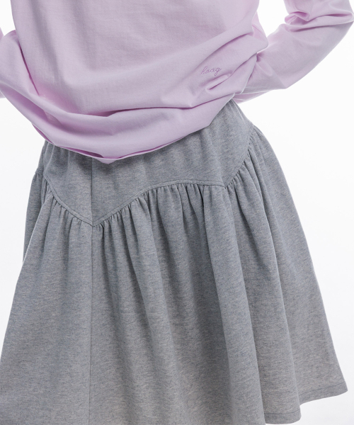 haag(ヘイグ)の「a soft jersey skirt (melange grey)(スカート・レディース・その他・FREE)」の8枚目の写真