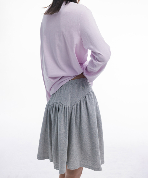 haag(ヘイグ)の「a soft jersey skirt (melange grey)(スカート・レディース・その他・FREE)」の10枚目の写真
