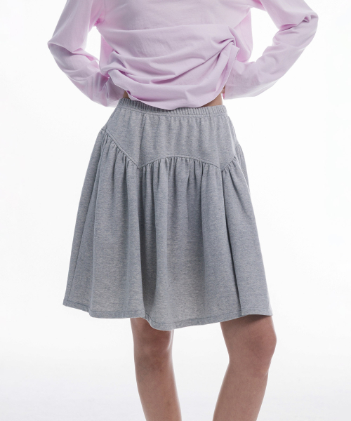 haag(ヘイグ)の「a soft jersey skirt (melange grey)(スカート・レディース・その他・FREE)」の12枚目の写真
