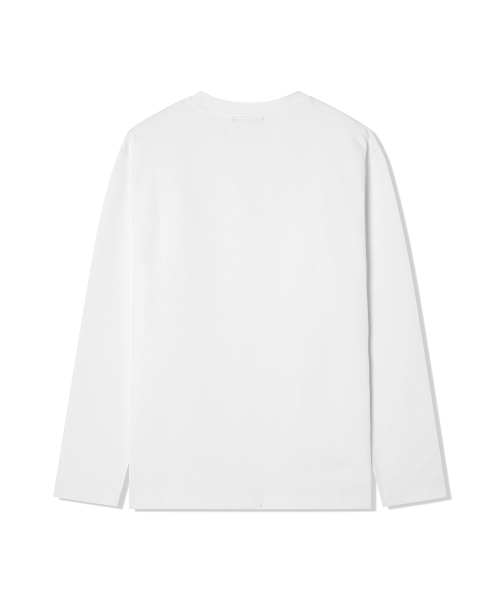 ADHOC(アドホック)の「男性ベーシック長袖Tシャツ (3 COLOR) (HC3LTK1)(Tシャツ/カットソー・メンズ・ホワイト/ブラック/スカイブルー・95/100/105/110)」の5枚目の写真