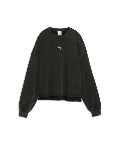 PUMA(プーマ)の「PUMA プーマ ウィメンズ ラン カルチャー コレクティブ オーバーサイズ ウ(スウェット・レディース・ブラック/ラベンダー・LARGE/MEDIUM/SMALL/X-LARGE)」の5枚目の写真