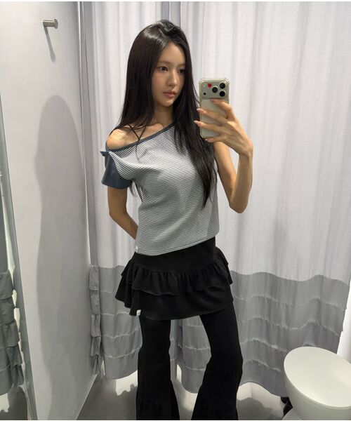 UGLY SHADOW(アグリーシャドウ)の「カンカンスカートパンツ(ブラック)(その他パンツ・レディース・その他・FREE)」の2枚目の写真