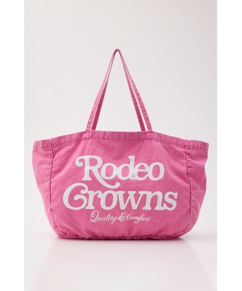 RODEO CROWNS WIDE BOWL(ロデオクラウンズワイドボウル)の「ウォッシュビッグトート(トートバッグ・レディース・ブルー/ピンク/ブラック・FREE)」の3枚目の写真