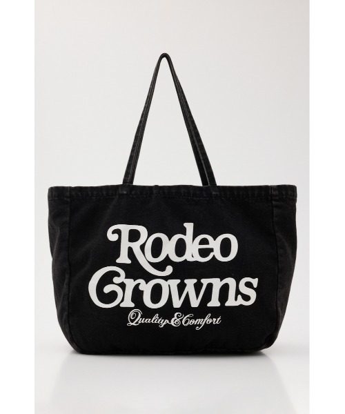 RODEO CROWNS WIDE BOWL(ロデオクラウンズワイドボウル)の「ウォッシュビッグトート(トートバッグ・レディース・ブルー/ピンク/ブラック・FREE)」の2枚目の写真