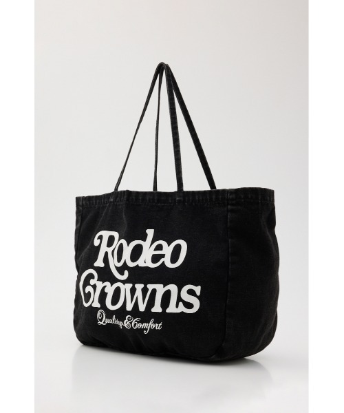RODEO CROWNS WIDE BOWL(ロデオクラウンズワイドボウル)の「ウォッシュビッグトート(トートバッグ・レディース・ブルー/ピンク/ブラック・FREE)」の4枚目の写真