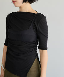 IENA LA BOUCLE | IENA LA BOUCLE アシメドレープカットソー(Tシャツ/カットソー)