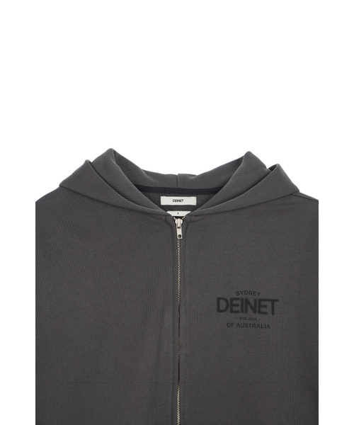 DEINET(ダイニット)の「LOST IN SYDNEY ZIP-UP HOODIE IN CHARCOAL(パーカー・レディース・その他・FREE)」の5枚目の写真