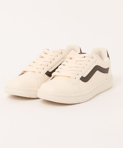 VANS(バンズ)の「VANS ヴァンズ DUCE デュース V2138 ECRU/BROWN(スニーカー・メンズ・ベージュ・9h/9/8h/8/11/4h/7h/7/6h/6/5h/5/10h/10)」の1枚目の写真