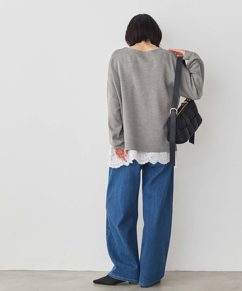 Gready Brilliant(グレディブリリアン)の「ニットレースキャミset(ニット/セーター・レディース・チャコールグレー/ベージュ/トップグレー・FREE)」の6枚目の写真