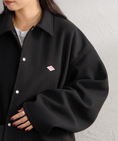 DANTON（ダントン）の「【WEB限定】[DANTON/ダントン] ブラッシュドジャージー カバーオールジャケット（カバーオール・レディース・ブラック/ベージュ・40/42）」の15枚目の写真
