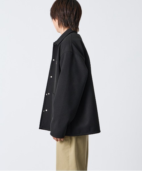 DANTON（ダントン）の「【WEB限定】[DANTON/ダントン] ブラッシュドジャージー カバーオールジャケット（カバーオール・レディース・ブラック/ベージュ・40/42）」の21枚目の写真